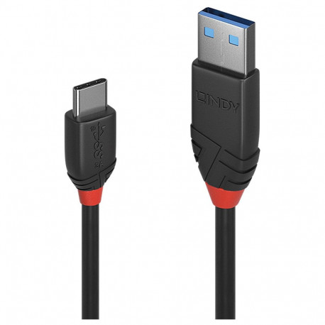 "LINDY USB 3.1 Kabel Typ A/C 3A Black Line M/M 1.5m"