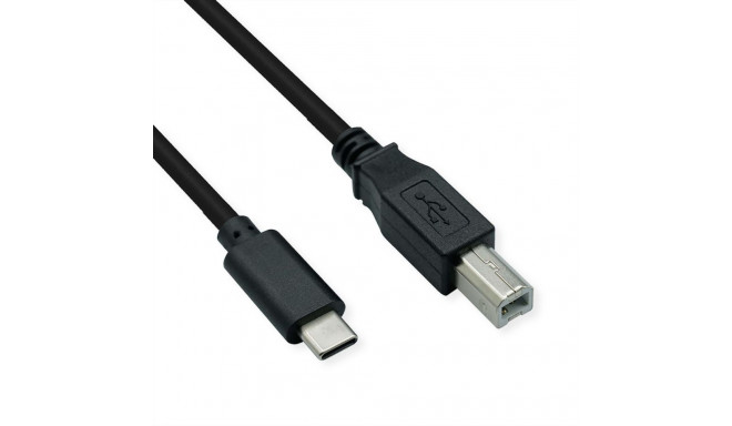 "ROLINE USB2.0 KABEL TYP C-B 1 8M"