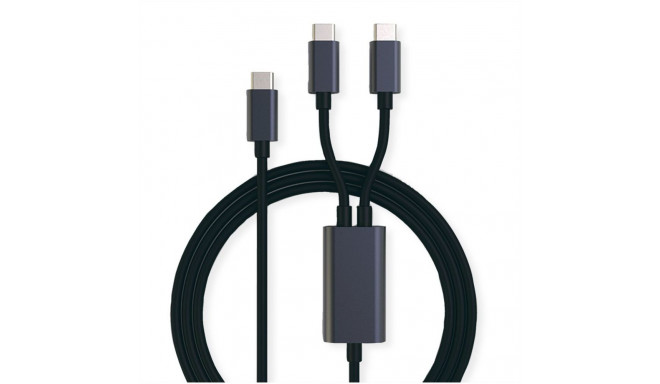 "ROLINE USB-C SPLIT-LADEKABEL 1 8M"