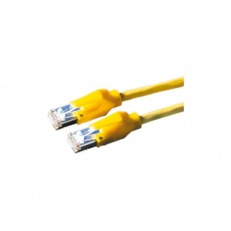 "DTWYLER Patchkabel Cat.6 (Class E) S/FTP, CU 7702 flex LSOH, Hirose TM21, gelb, 3 m"