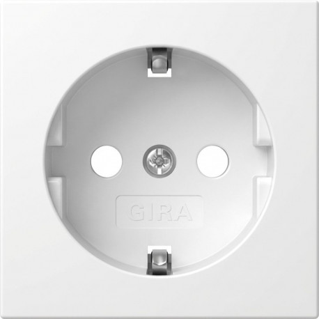 Gira 492003 SCHUKO-pistikupesa kate System 55 puhasvalge