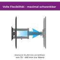 "ZUB Ultron Wandhalterung Flatscreen WM200 32-60"" Neigung/Winkel"