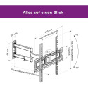 "ZUB Ultron Wandhalterung Flatscreen WM200 32-60"" Neigung/Winkel"