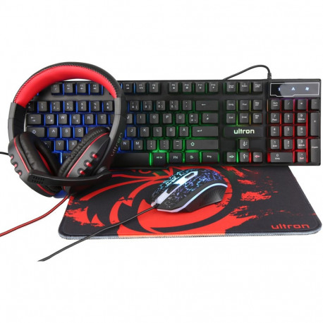 "Ultron HAWK Gaming Set schwarz kabelgebunden 4in1"