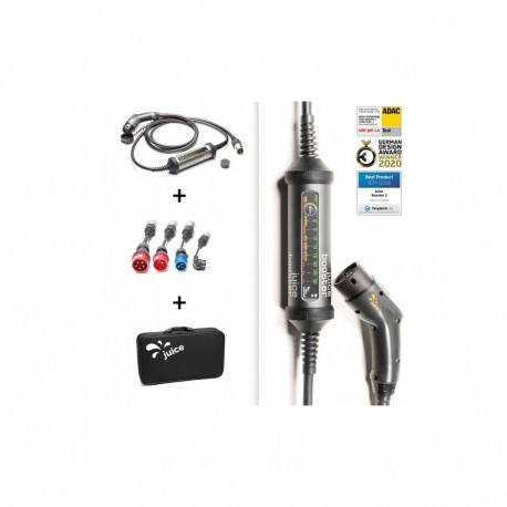 "Juice Technology JUICE BOOSTER 2 German Traveller Set (anthrazit/schwarz, 1,4 - 22 kW, 3,1 Meter Ka