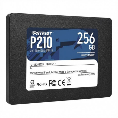 "2,5"" Patriot P210 256 GB (schwarz, SATA 6 Gb/s, 2,5"")"