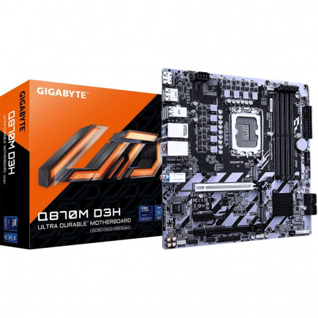 "GIGABYTE Q870M D3H LGA1700 4xDDR4 4xSATA 3xM.2"