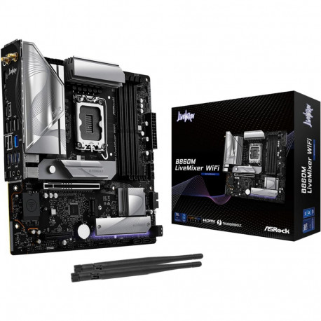 "ASRock B860M LiveMixer WiFi 1851 mATX HDMI/USB-C DDR5"