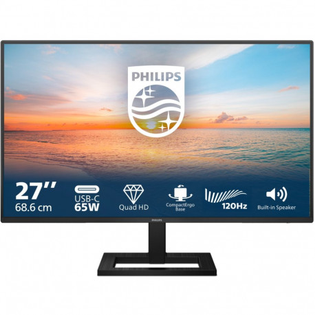 Philips monitor 27E1N1600AE 68,6cm/27" (2560x1440) 16:9 QHD IPS 1ms 100Hz HDMI USB-C kõlar, must