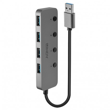 "LINDY USB 3.0 Aktiv-Hub 4 Port"