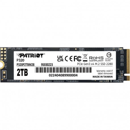 "M.2 Patriot 2TB P320 PCIe 3.0 NVME 3000/2200 PE999"