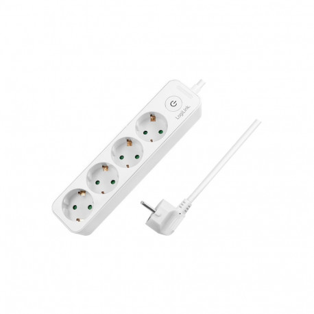 "Logilink Steckdosenleiste 4-fach,4xCEE 7/3 1,5m:m.Schalter w"