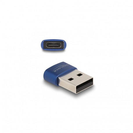 "Delock USB2.0 ADA USB Typ-A Stecker zu USB Type-C BU blau"