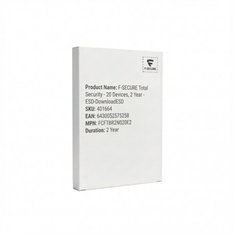 F-Secure Total Security 20 seadmele 2 aastat ESD-allalaadimine