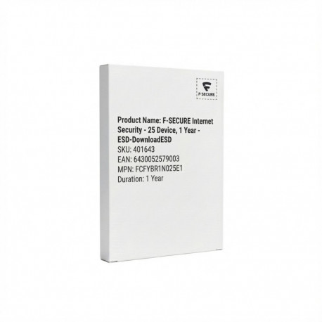 "F-SECURE Internet Security - 25 Device, 1 Year - ESD-DownloadESD"