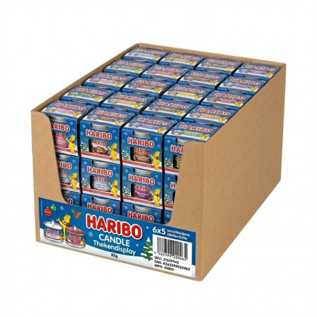"CANDLE Thekendisplay Haribo 85g 6x5 verschiedene Winterdüfte"