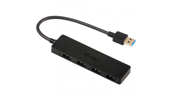 "USB3.0 HUB 4Port SuperSpeed passiv i-Tec Black"
