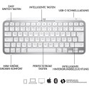 "Logitech MX Keys Mini for Mac - Tastatur - hinterleuchtet - Bluetooth - QWERTZ - Schweiz - Pale Gra