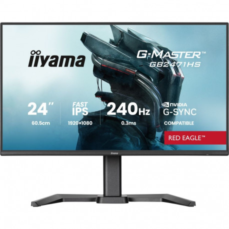"60,5 cm/23,8? (1920×1080) iiyama G-Master GB2471HSU-B1 16:9 FHD Fast IPS 0,3 ms 240 Hz HDMI Display