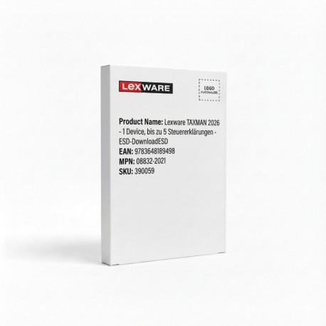 "Lexware Taxman 2026 - 1 Device, bis zu 5 Steuererklärungen - ESD-DownloadESD"