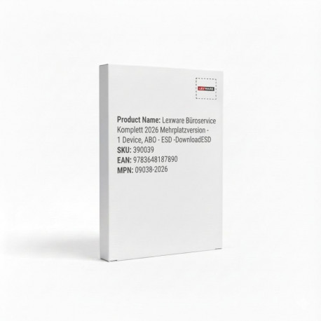 Lexware bürootarkvara Büroservice Komplett 2026 mitme kasutaja versioon 1 device, tellimus, ESD, all