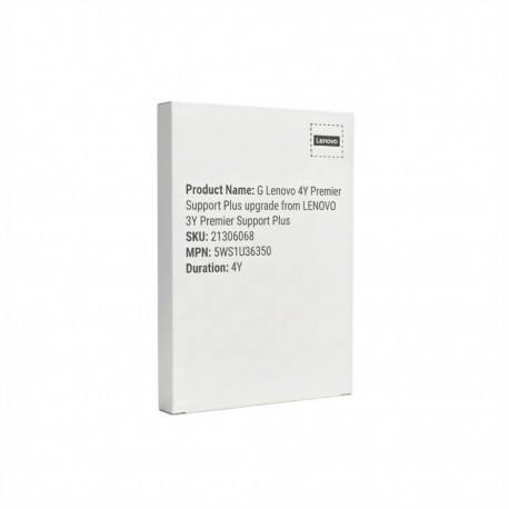 "G Lenovo 4Y Premier Support Plus upgrade from LENOVO 3Y Premier Support Plus"