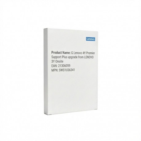 "G Lenovo 4Y Premier Support Plus upgrade from LENOVO 3Y Onsite"