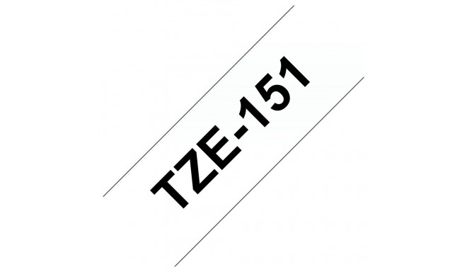 "Brother TZe-151 schwarz/farblos"