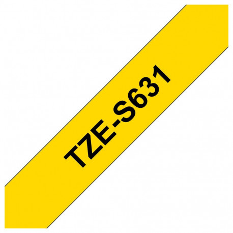 "Brother TZE-S631 LAMINATED TAPE 12mm 8"