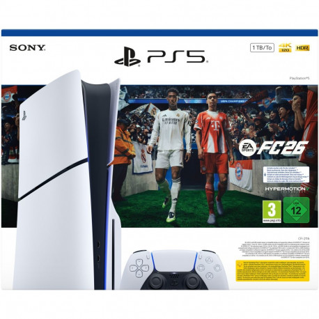 "Sony PlayStation 5 Slim DISC - 1TB White"