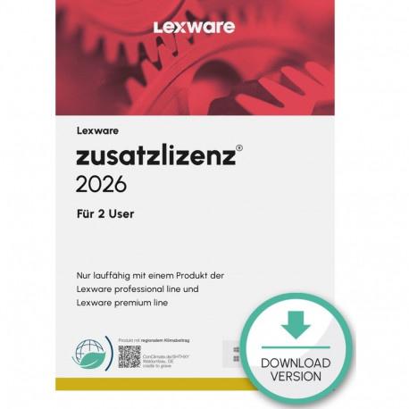 "Lexware Zusatzlizenzen 2026 für 2 User - ABO - ESD-DownloadESD"