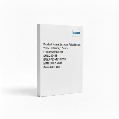"Lexware Reisekosten 2026 - 1 Device, 1 Year - ESD-DownloadESD"