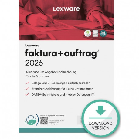 "Lexware Faktura+Auftrag 2026 - 1 Device, ABO - ESD-DownloadESD"