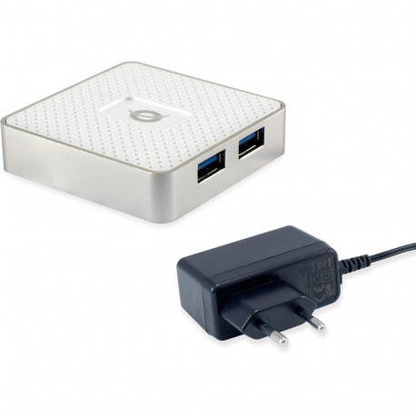 "CONCEPTRONIC 4-Port Hub USB Micro-B->4xA3.0 m.Netz. ws"