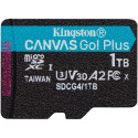"CARD Kingston 1TB microXC Canvas Go Plus Gen4 200R A2 U3 Single Pack w/o ADP"