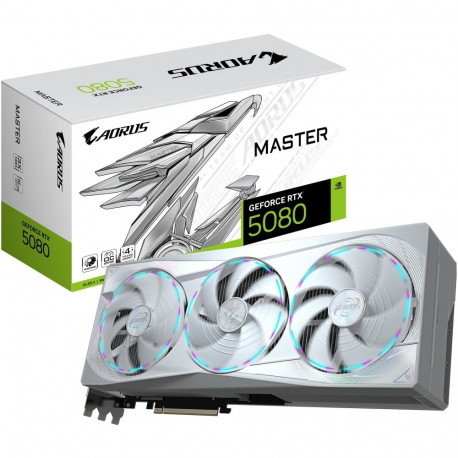"RTX 5080 16GB Gigabyte Aorus Master Ice GDDR7 3Fan white"