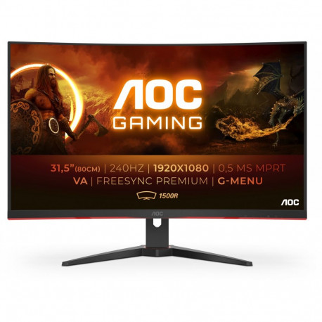 "80cm/31,5'' (1920x1080) AOC C32G2ZE Gaming Curved 16:9 1ms 240Hz DisplayPort 2xHDMI VGA VESA Speake