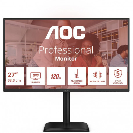 "AOC 68,6cm (27"") Q27E4CV 16:09 HDMI+DP+USB-C Lift black"