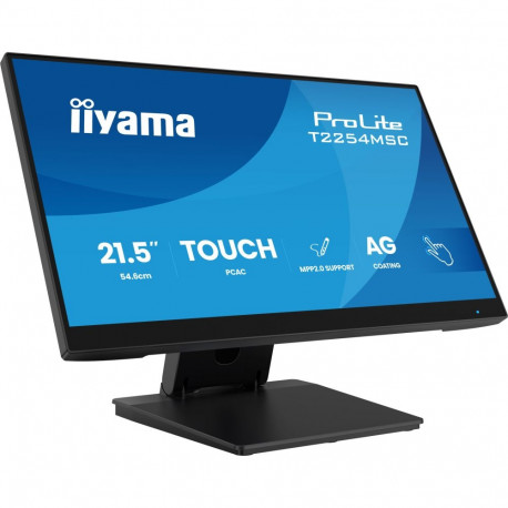 "IIYAMA 54.6cm (21,5"") T2254MSC-B2AG 16:9 M-Touch HDMI+DP+USB"