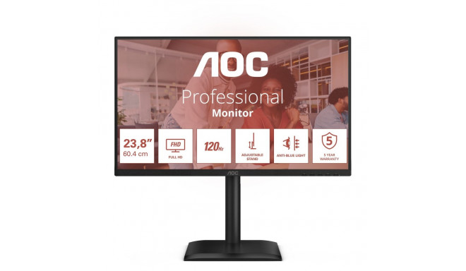 "AOC 60,5cm (23,8"") 24E4CV 16:09 HDMI+DP+USB-C Lift black"