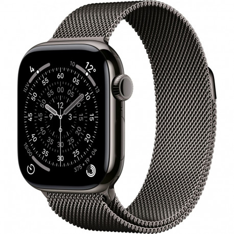 "Apple Watch S11 Titan Schiefer Cellular 42mm (Milanaise Armband schiefer)"