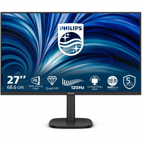 "PHILIPS 68,58cm 27Zoll 2560x1440 120Hz IPS Flat H/A 150 MM TUV EyeSafe certified USB HUB SPEAKERS D