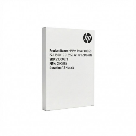 "HP Pro Tower 400 G9 i5-13500 16 512SSD W11P 12 Monate"