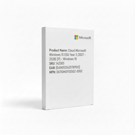 Cloud Microsoft Windows 10 ESU 3. aasta (2027 - 2028) [P]