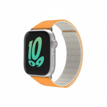 Premium Pro rihm Apple Watchile, oranž/valge, 44mm, 45mm, 42mm (Series 1/2/3), 49mm, 46mm, GA-MAG-BN