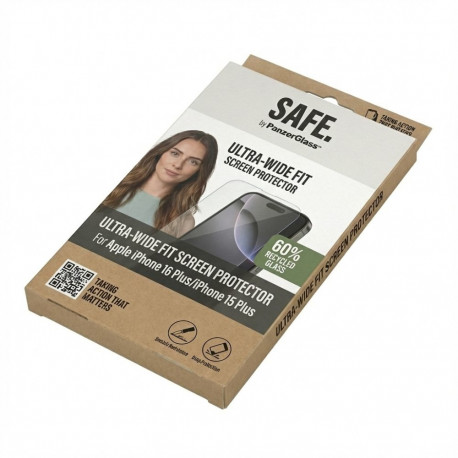 "Clear Displayschutzglas für Apple iPhone 16 Plus/15 Plus, GA-GCLEZ-IP24-BLFM67"