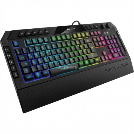 "Sharkoon Gaming Tastatur Skiller SGK50S3 schwarz-gelb DE"