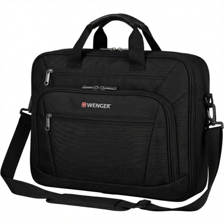 "WENGER Meteor Brief 40,64cm 16Zoll - 43,18cm 17Zoll Laptop Briefcase with Tablet Pocket Black"
