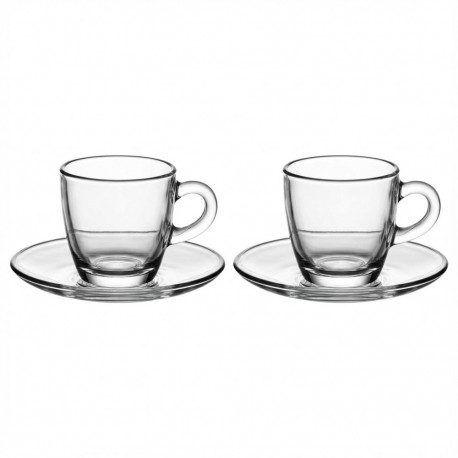 "Bialetti Moka-Tassen Set Glas ISTITUZIONALE 2 Tassen"