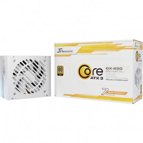 "650W Seasonic Core GX-650-V2-WHITE Kabelmanagement"